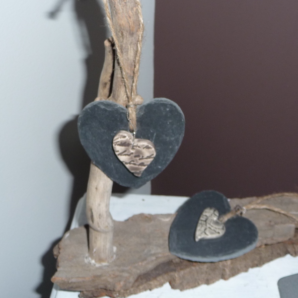 ardoise coeur avec faience