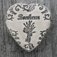 faïence coeur "Bonheur" (lavande)