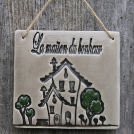 Cadre "La maison du bonheur" - Thème "Maison"