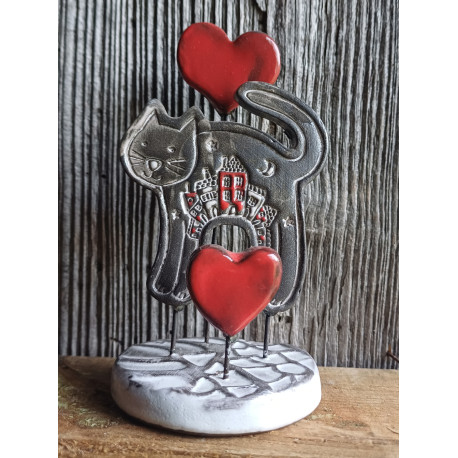 "Chat" (Petit modèle) - sur socle